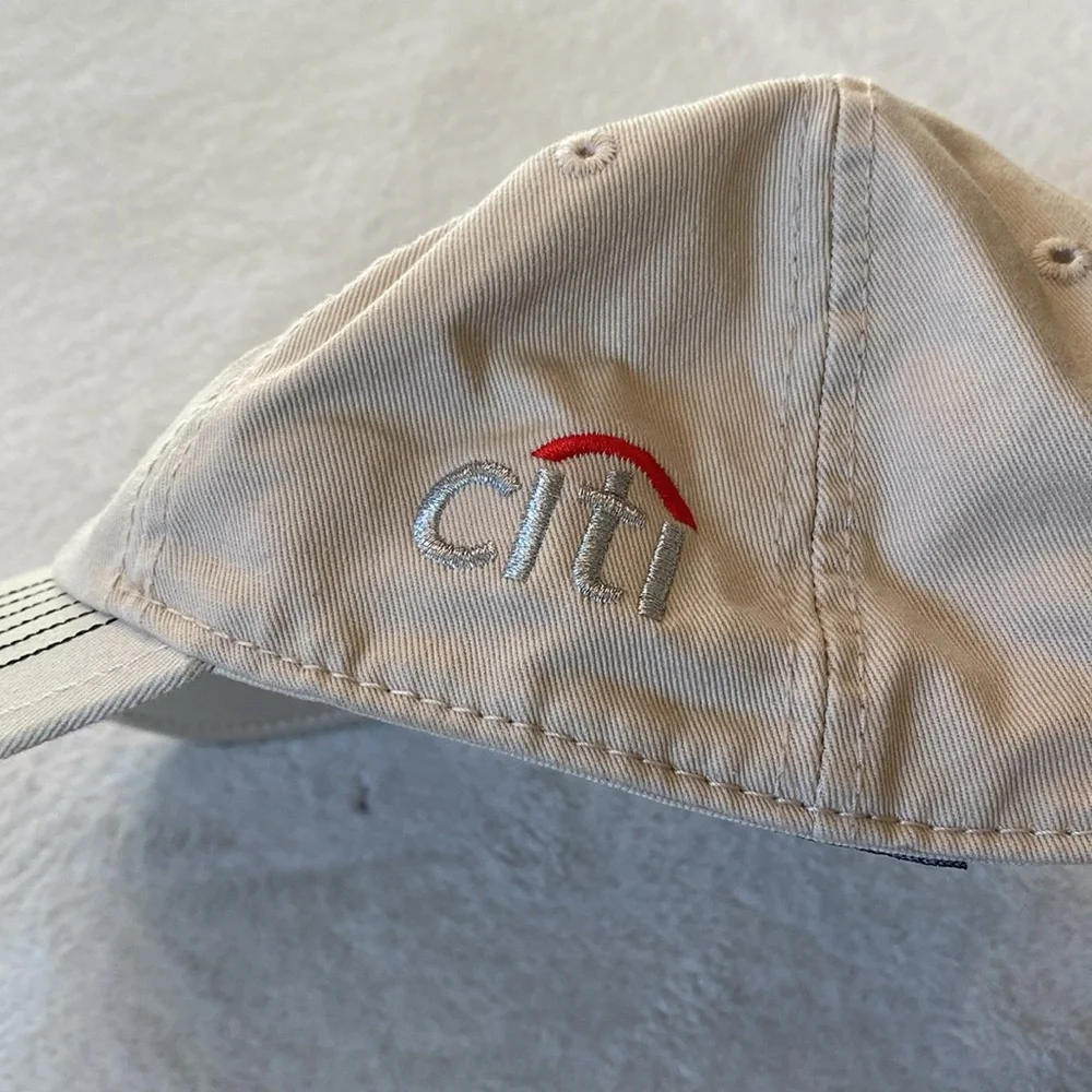 Callaway Golf khaki cotton embroidered brim baseball hat NWOT One Size